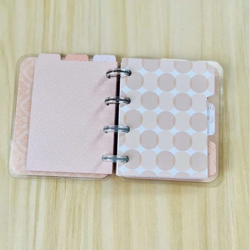 Happy planner micro notes weekly layout rose gold flowers